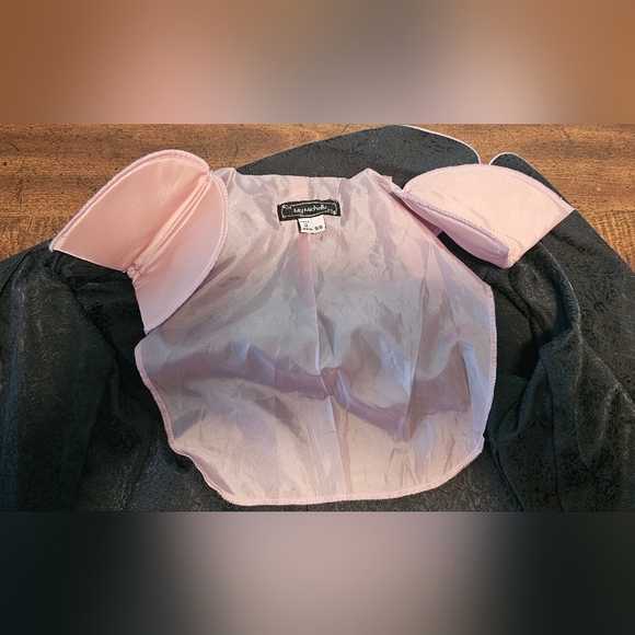 My Michelle Women's Junior Black Blazer Pink Trim Size 5/6 Career Office Jacket - Picture 10 of 15